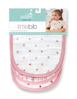 Слюнявчик муслиновый Aden by Aden&Anais, набор 3, Little Bib Oh Girl