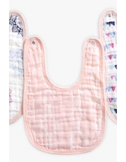 Слюнявчик муслиновый Aden by Aden&Anais, набор из 3 штук, Pretty Pink