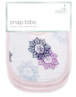 Слюнявчик муслиновый Aden by Aden&Anais, набор из 3 штук, Pretty Pink