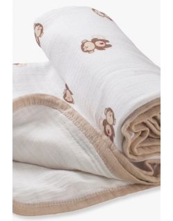 Муслиновое одеяло для коляски Aden by Aden Anais, Safari Friends-Monkey