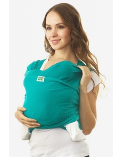 Трикотажный слинг-шарф, изумруд