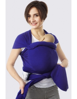 Трикотажный слинг-шарф, сине-фиолетовый