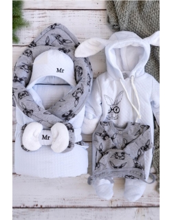 Комплект на выписку демисезонный, Mr Rabbit (6 предметов)