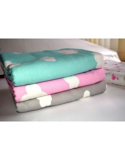 Муслиновое одеяло Jollein, Clouds Pink