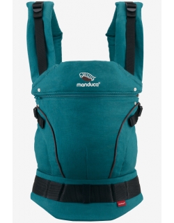 Эргорюкзак Manduca First Petrol/Brown (бирюзовый/коричневый)