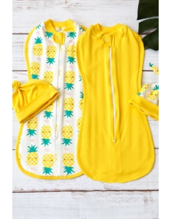 Комплект пеленок-коконов для новорожденных, Pineapple