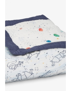 Бамбуковое одеяло Aden Anais, White Label Stargaze - Planet Star Blue