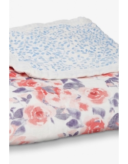 Одеяло бамбуковое Aden&Anais, White Label Watercolor Garden-Roses