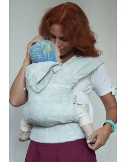 Эрго рюкзак шарфовый Карауш растущий 4x4, Leaves Winter