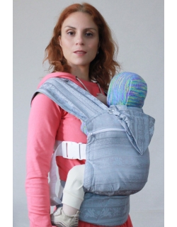 Эрго рюкзак шарфовый с бамбуком Карауш растущий 4x4, Kuzma Steel