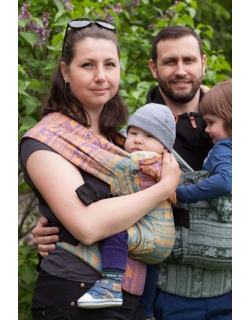 Эрго рюкзак Карауш шарфовый с бамбуком, Kuzma Rainbow Opal