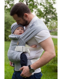 Эрго рюкзак Карауш шарфовый с бамбуком, Kuzma Steel