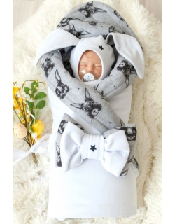 Комплект на выписку холодное лето, Rabbit (5 предметов)