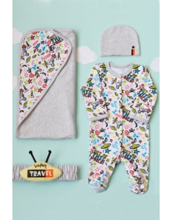 Комплект на выписку летний, Cosmos (4 предмета)