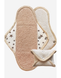 Многоразовая женская прокладка для критических дней: "Регуляр", миндаль