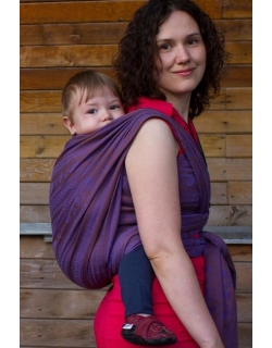 Слинг-шарф с шелком и шерстью Карауш, Adel Plum Branch