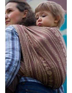 Слинг-шарф с шелком и шерстью Карауш, Adel Toffee