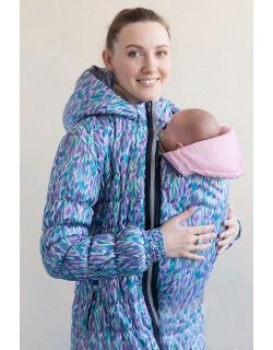 Слингокуртка демисезонная Айта 3в1, лунные тюльпаны
