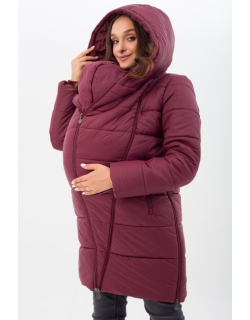 Слингокуртка зимняя 3 в 1, цвет бордовый