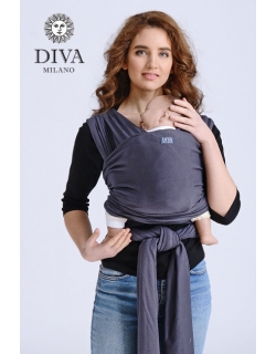 Трикотажный слинг-шарф Diva Stretchy, Grafite