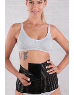 Бандаж послеродовой Евромама "Лента", черный