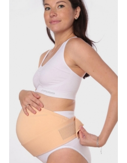 Бандаж для беременных дородовой мягкий "Животик", бежевый