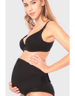 Бандаж для беременных дородовой мягкий "Животик", черный