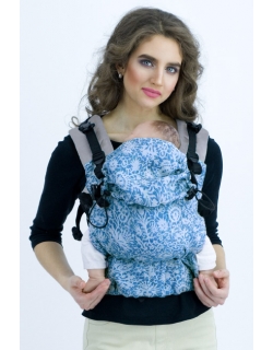 Эрго-рюкзак для новорожденных Diva Milano Veneziano Petrel Simple One! с шелком и льном
