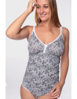 Топ для беременных и кормящих (с чашкой), серый