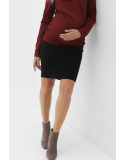 Юбка-карандаш для беременных и родивших, черная