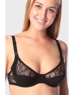 Бюстгальтер для беременных и кормления Kristy, черный