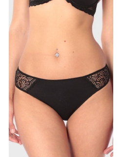 Трусы для беременных и после родов Katarina с кружевом, черные