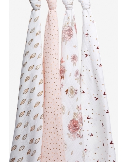 Муслиновые пеленки для новорожденных Aden&Anais, большие, набор 4, Dahlias