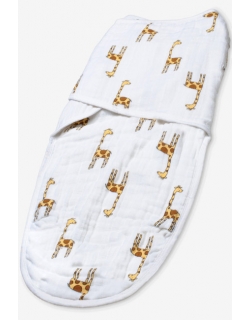 Пеленка кокон для новорожденных муслиновая на кнопках Aden&Anais, Jungle jam giraffe