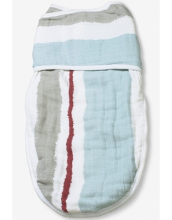 Пеленка кокон для новорожденных муслиновая на кнопках Aden&Anais, Liam the brave stripe