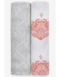 Пеленки муслиновые для новорожденных Aden&Anais большие, набор 2, Paisley