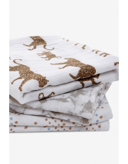 Муслиновые пеленки Aden&Anais для новорожденных средние, набор 3, Hear me roa