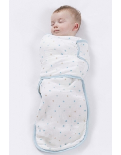 Пеленка кокон для новорожденных муслиновая на кнопках Aden&Anais, Oh boy stars