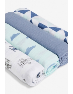 Муслиновые пеленки Aden by Aden&Anais, большие, набор 4, Sky High