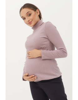 Водолазка для беременных и кормящих, пыльная роза