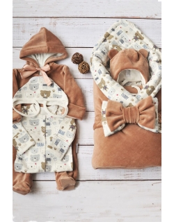 Комплект на выписку демисезонный, Teddy (6 предметов)