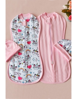 Комплект пеленок-коконов для новорожденных, Caticorn