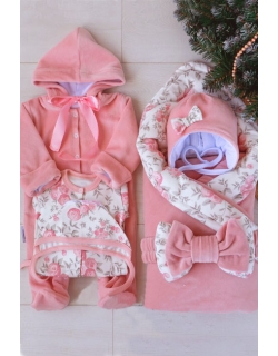 Комплект на выписку зимний, Vintage Poudre (6 предметов)