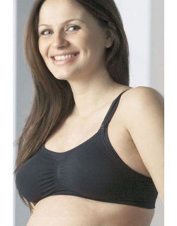 Бюстгальтер для кормления и беременных (бесшовный) Cindy, черный