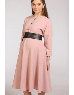 Платье для беременных расклешенное Эмми, пудровый
