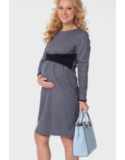 Платье для беременных Виктория, синее