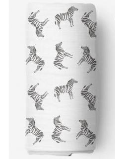 Муслиновая пеленка для новорожденных Adam Stork большая, Zebra