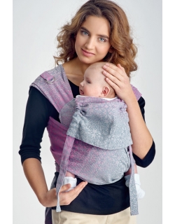 Май-слинг для новорожденного Diva Basico, Rosa с капюшоном