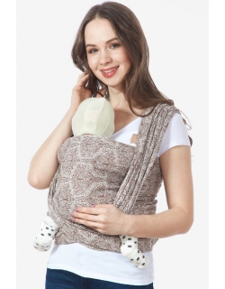 Слинг-шарф Floral, коричневый