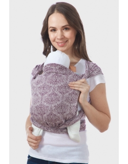 Май-слинг с 3 мес. Floral, бордовый